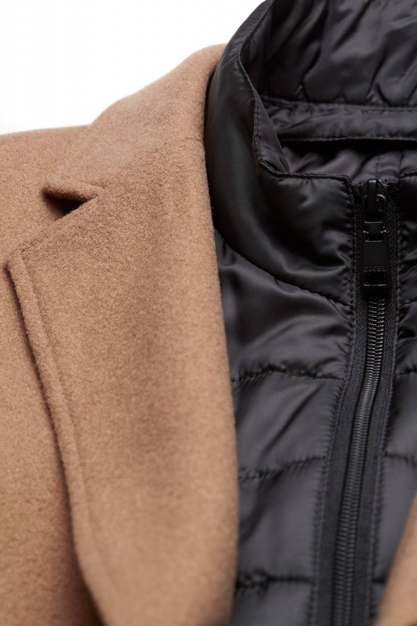 Digel Cappotto cammello digel con pettorina antivento staccabile Offerta