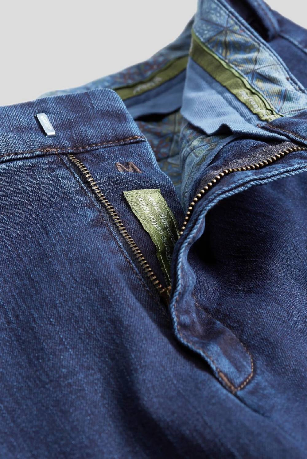 Meyer Jeans blu scuro meyer cotone e lana modern fit Saldi