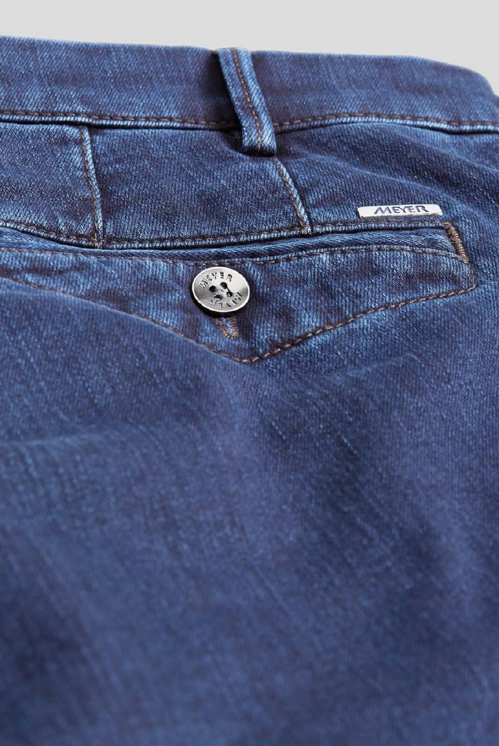 Meyer Jeans blu scuro meyer cotone e lana modern fit Saldi