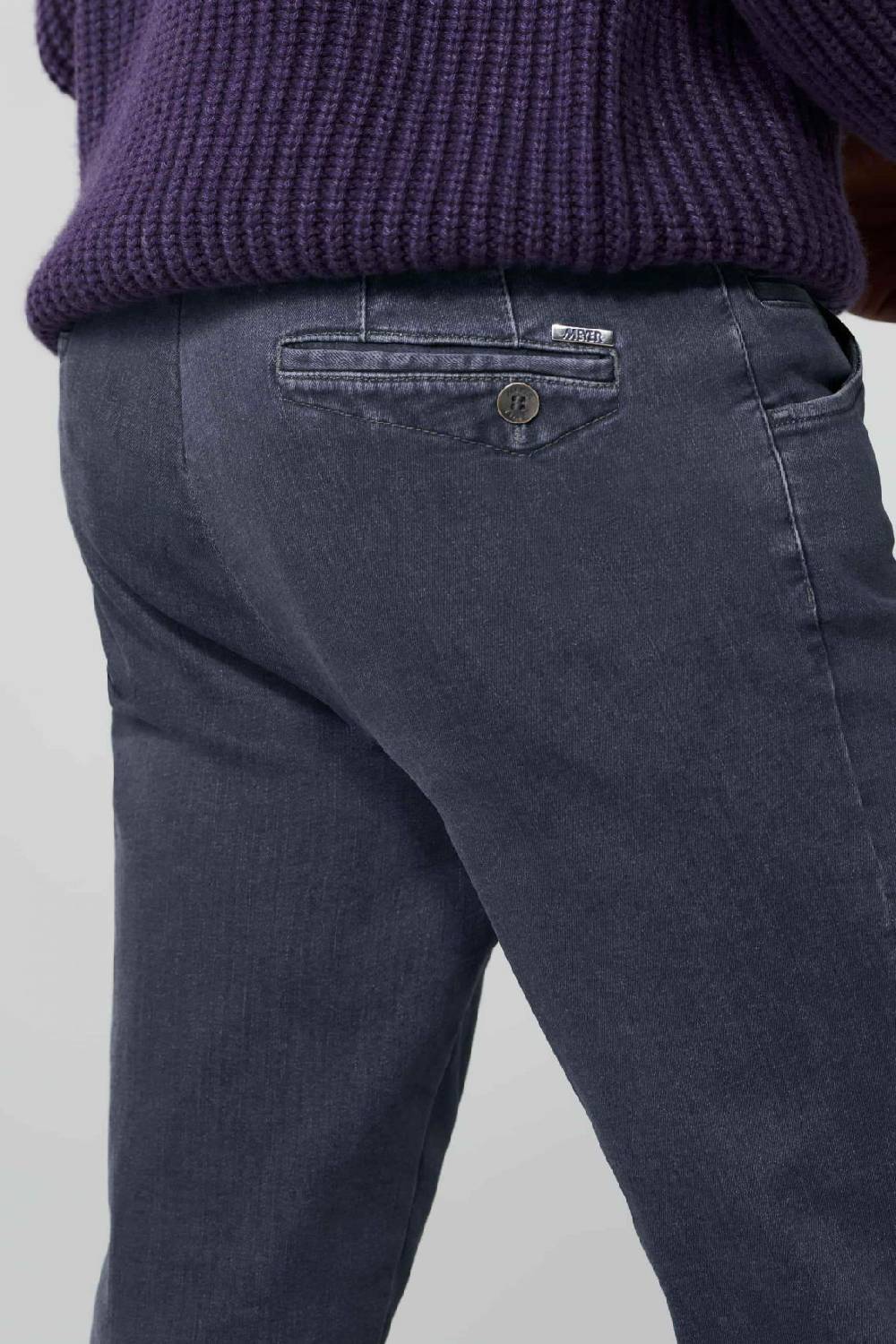 Meyer Jeans meyer grigio medio modern fit cotone denim biologico Hotsell