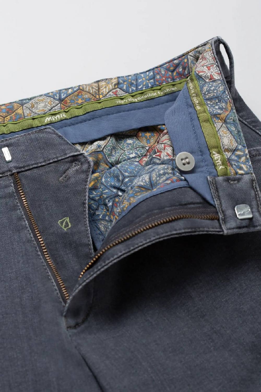 Meyer Jeans meyer grigio medio modern fit cotone denim biologico Hotsell