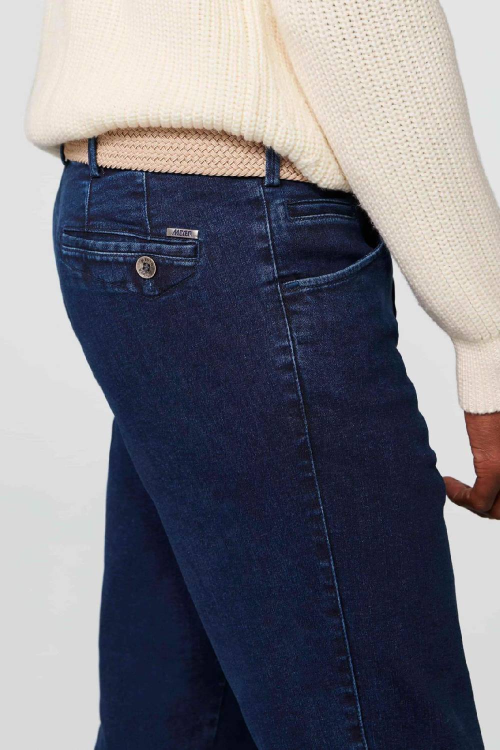 Meyer Jeans meyer blu stone modern fit cotone denim biologico Vendita Economica