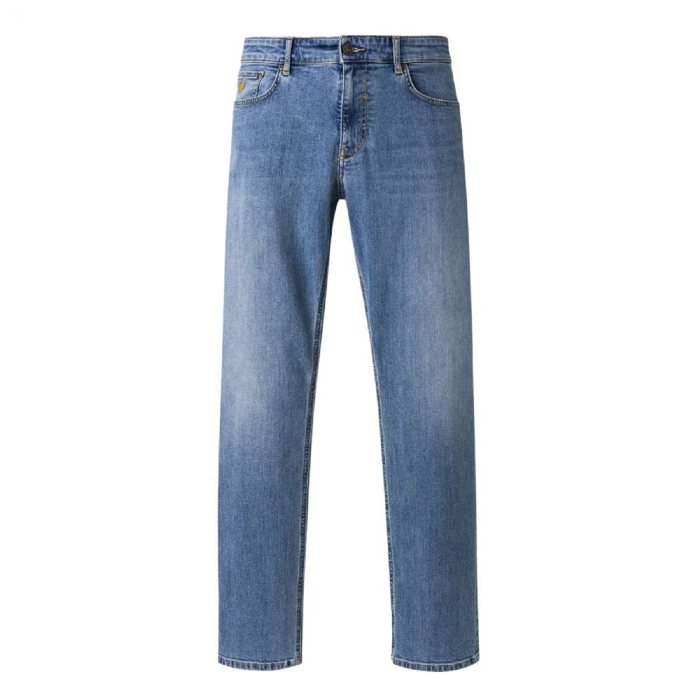 MCS Jeans cinque tasche denim lavaggio chiaro stretch mcs regular fit