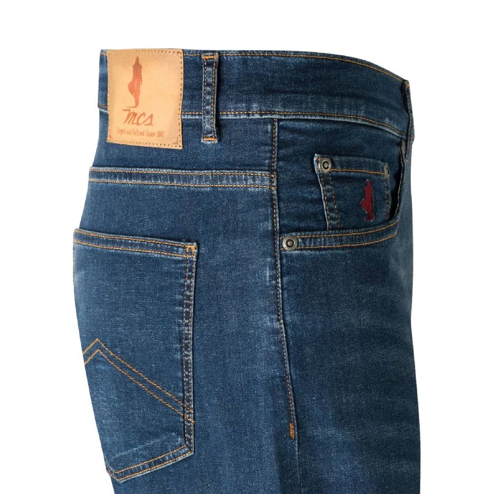 MCS Jeans mcs regular fit lavaggio scuro denim leggero stretch 8oz In Saldo