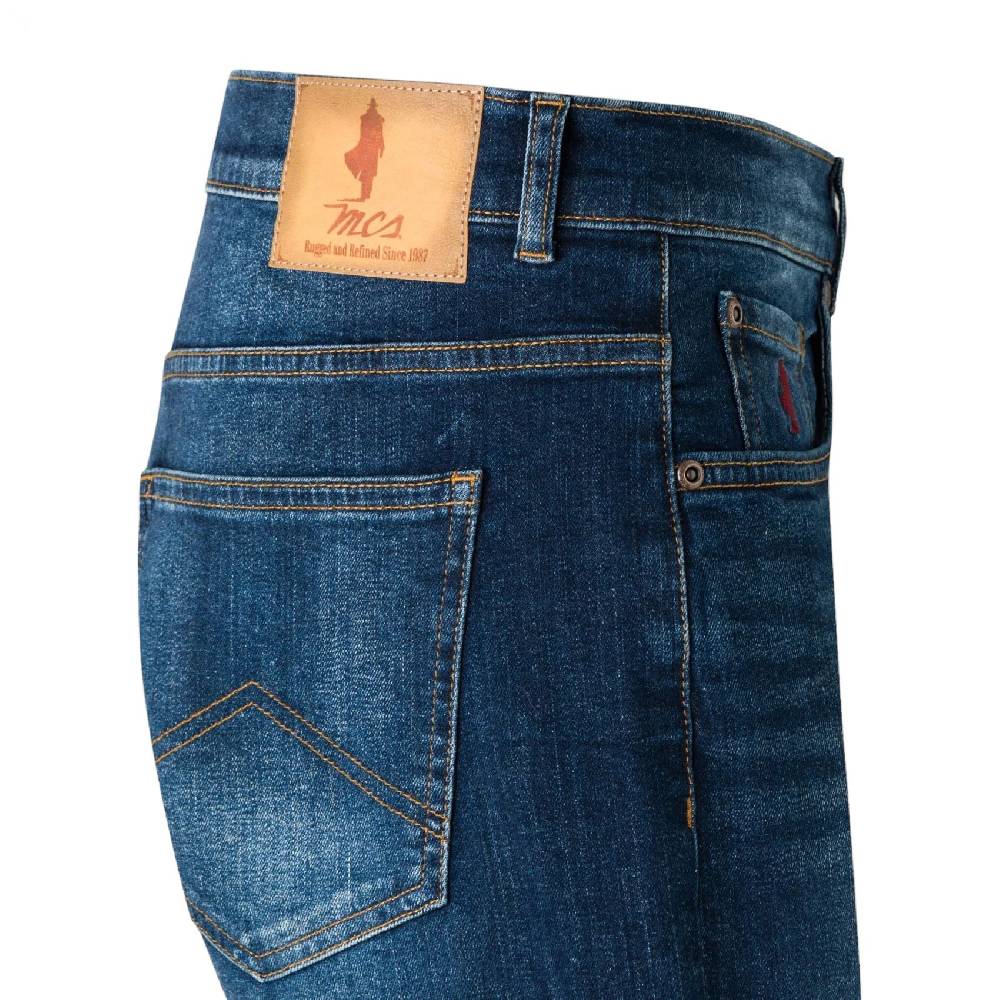 MCS Jeans mcs regular fit lavaggio scuro denim stretch Moda