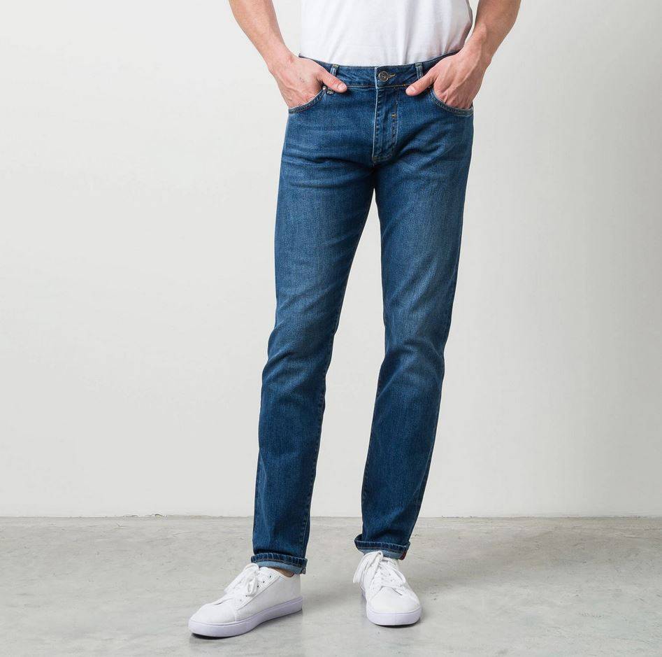 MCS Jeans stretch lavaggio medio mcs regular fit denim Italy