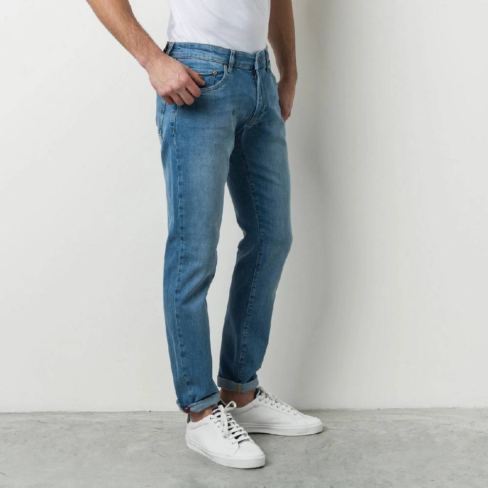 MCS Cinque tasche denim chiaro stretch mcs regular fit Italia