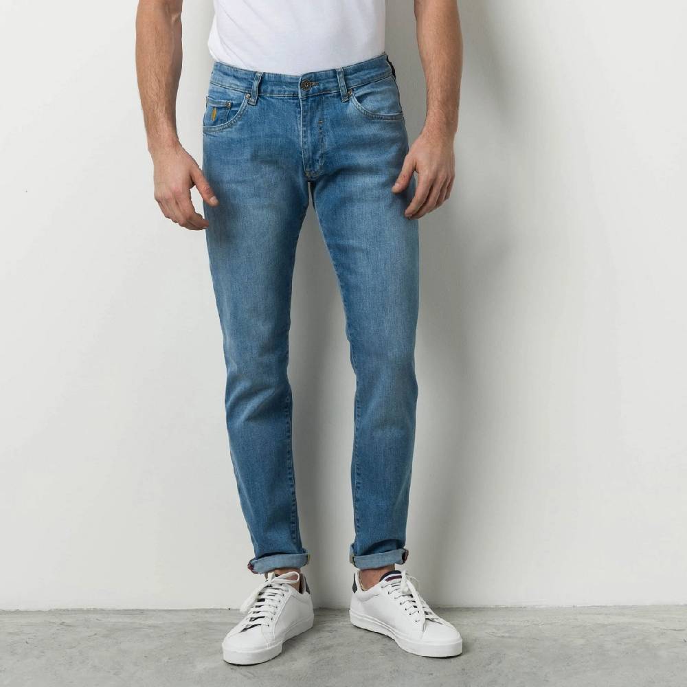 MCS Cinque tasche denim chiaro stretch mcs regular fit Italia