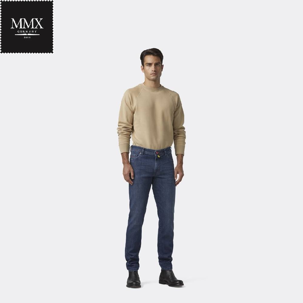 MMX Germany Jeans blu stone mmx denim stretch slim fit In Linea