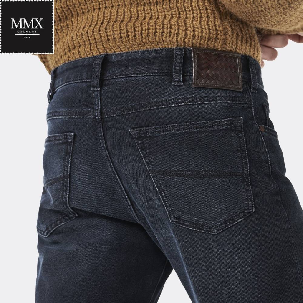MMX Germany Jeans blu scuro mmx denim stretch autentico Qualità