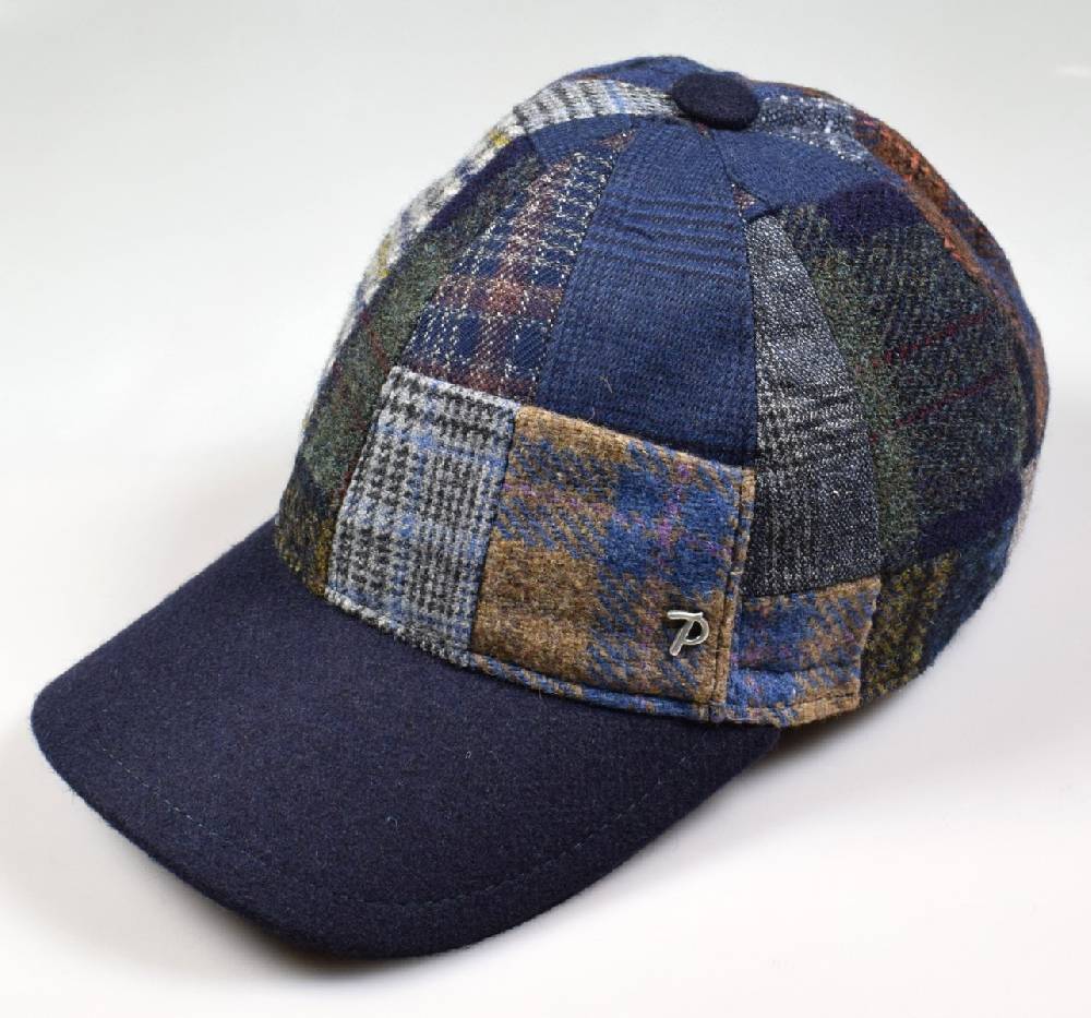 Panizza Cappello baseball panizza patchwork multicolor con paraorecchie Soddisfazione Garantita