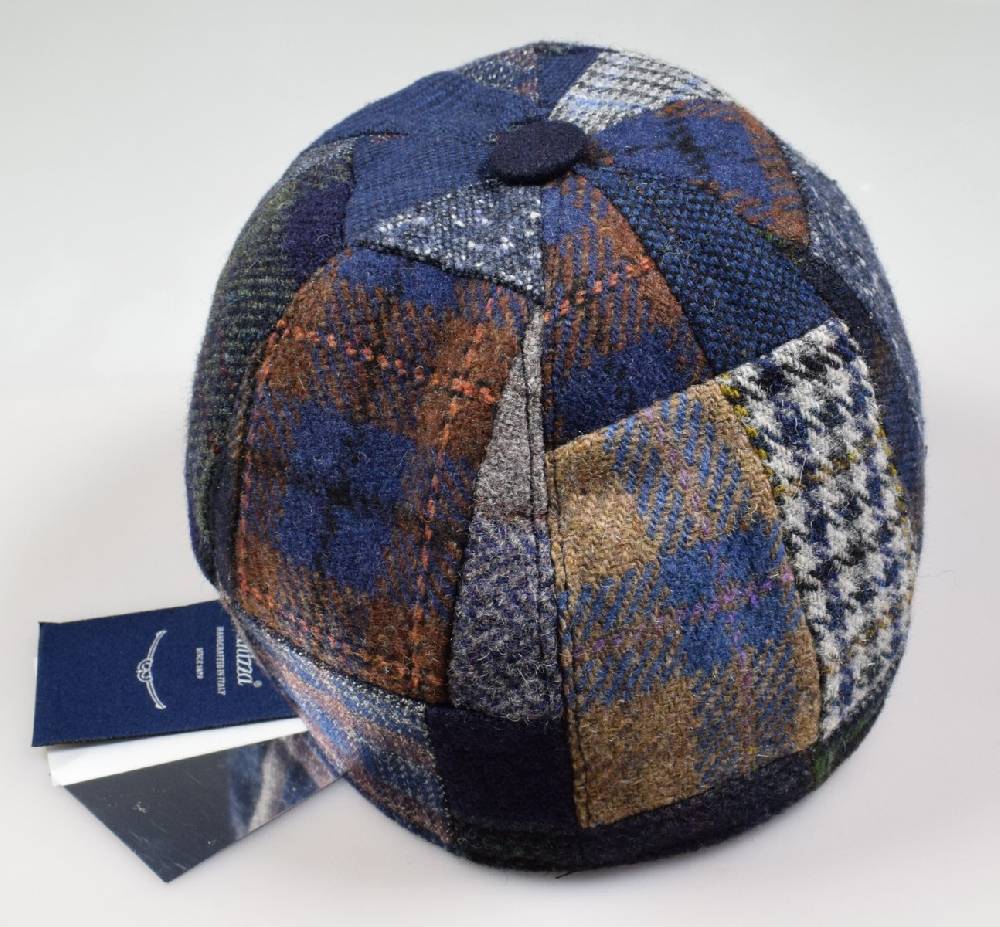 Panizza Cappello baseball panizza patchwork multicolor con paraorecchie Soddisfazione Garantita