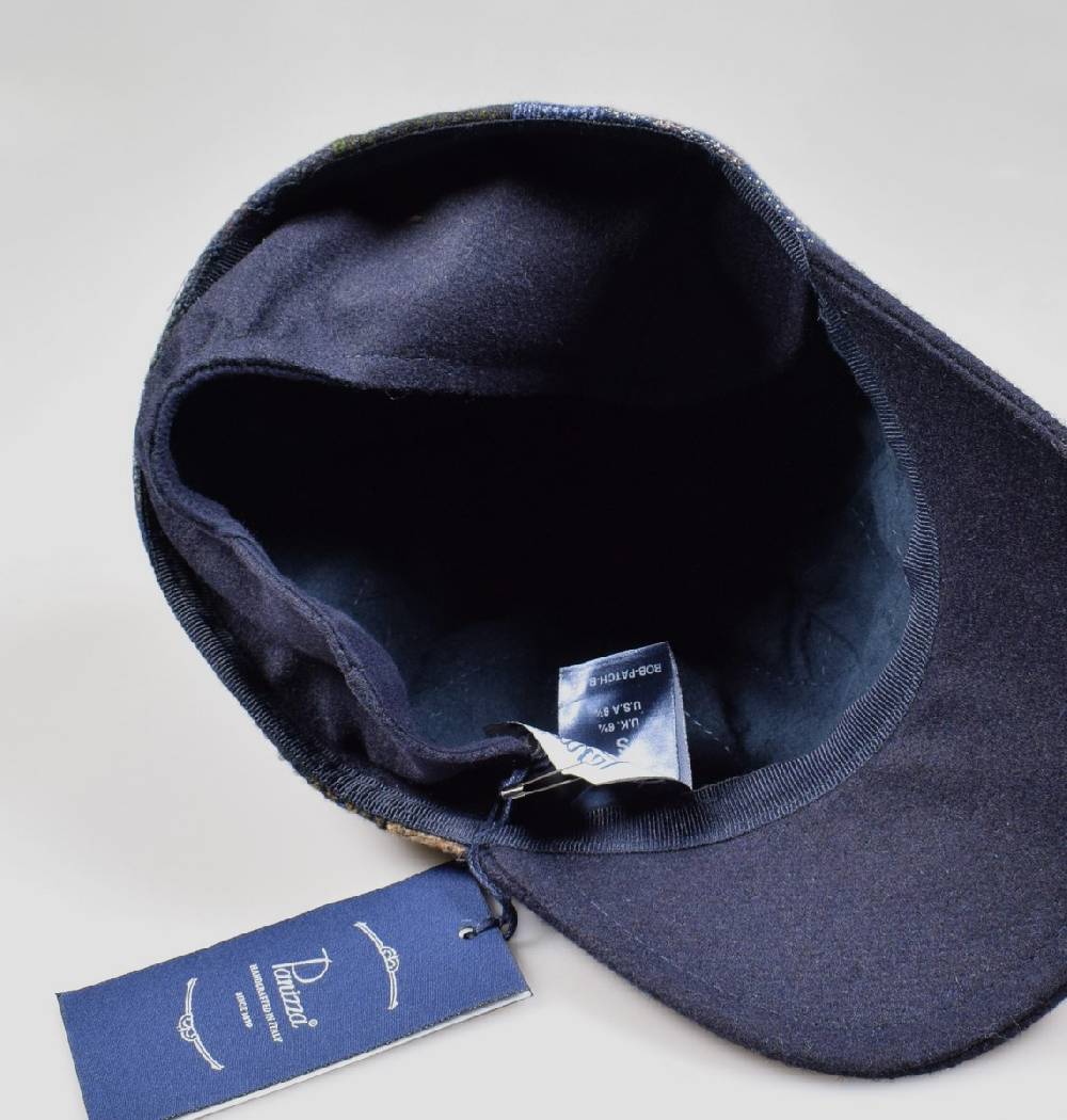 Panizza Cappello baseball panizza patchwork multicolor con paraorecchie Soddisfazione Garantita