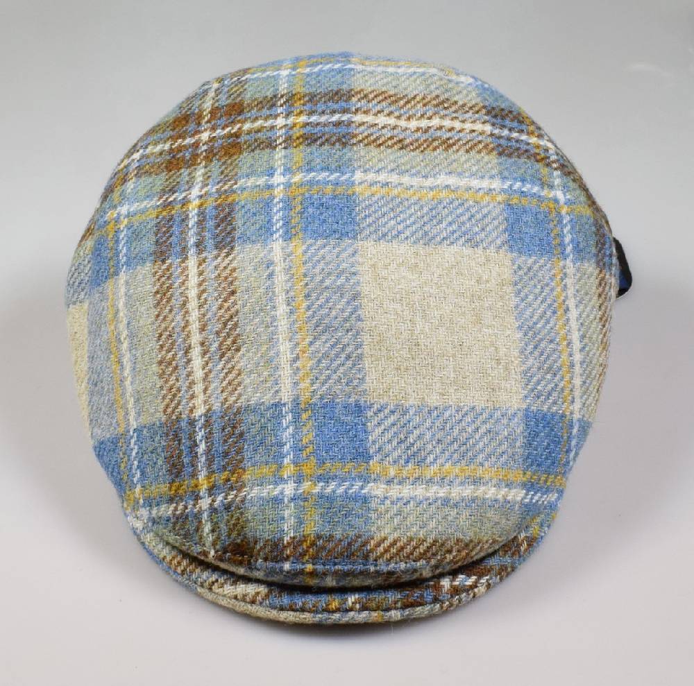 Panizza Berretto panizza peaked british in lana tartan beige Negozi Online
