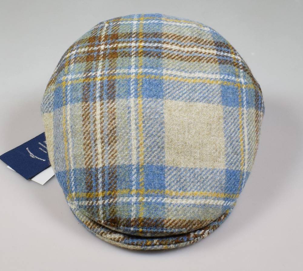 Panizza Berretto panizza peaked british in lana tartan beige Negozi Online