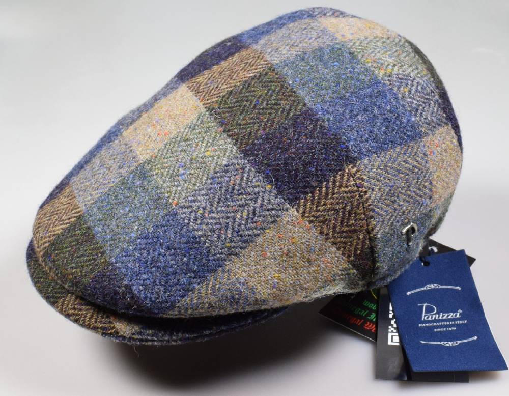 Panizza Berretto panizza peaked in lana donegal tweed fantasia Acquista Ora
