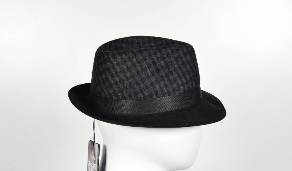 Panizza Cappello trilby panizza grigio a quadri Promozione Limitata