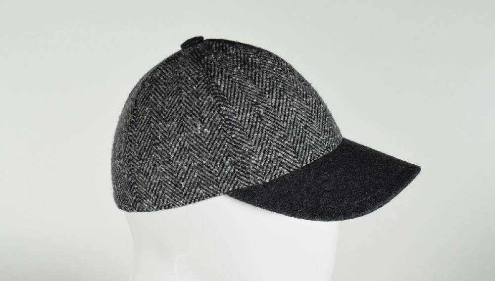 Panizza Berretto baseball panizza grigio spigato in misto lana Shopping Online