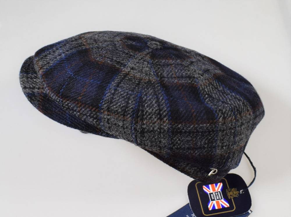 Panizza Cappello panizza fantasia british blu a quadri peaky blinders Sconto
