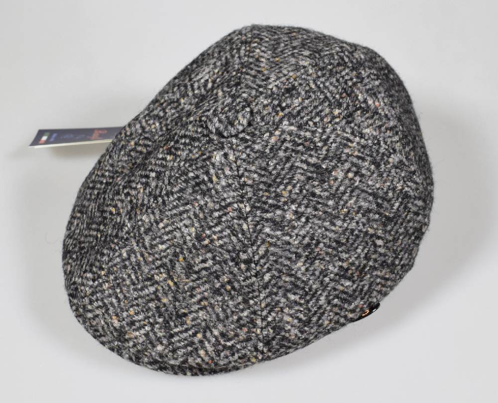 Imor di Banfi Coppola in misto lana grigio a tweed imor di banfi
