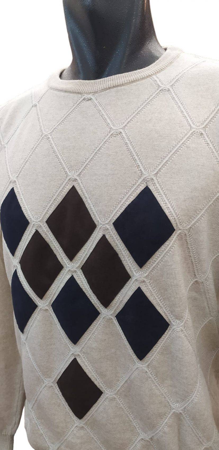 Green Coast Maglia beige girocollo green coast lana merinos zegna baruffa Vendita Calda
