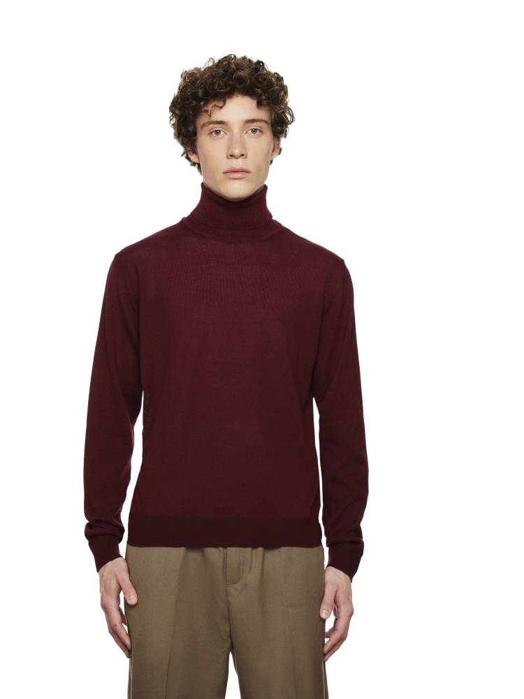 Montechiaro Dolcevita montechiaro in misto lana pettinata modern fit Saldi Di Fabbrica