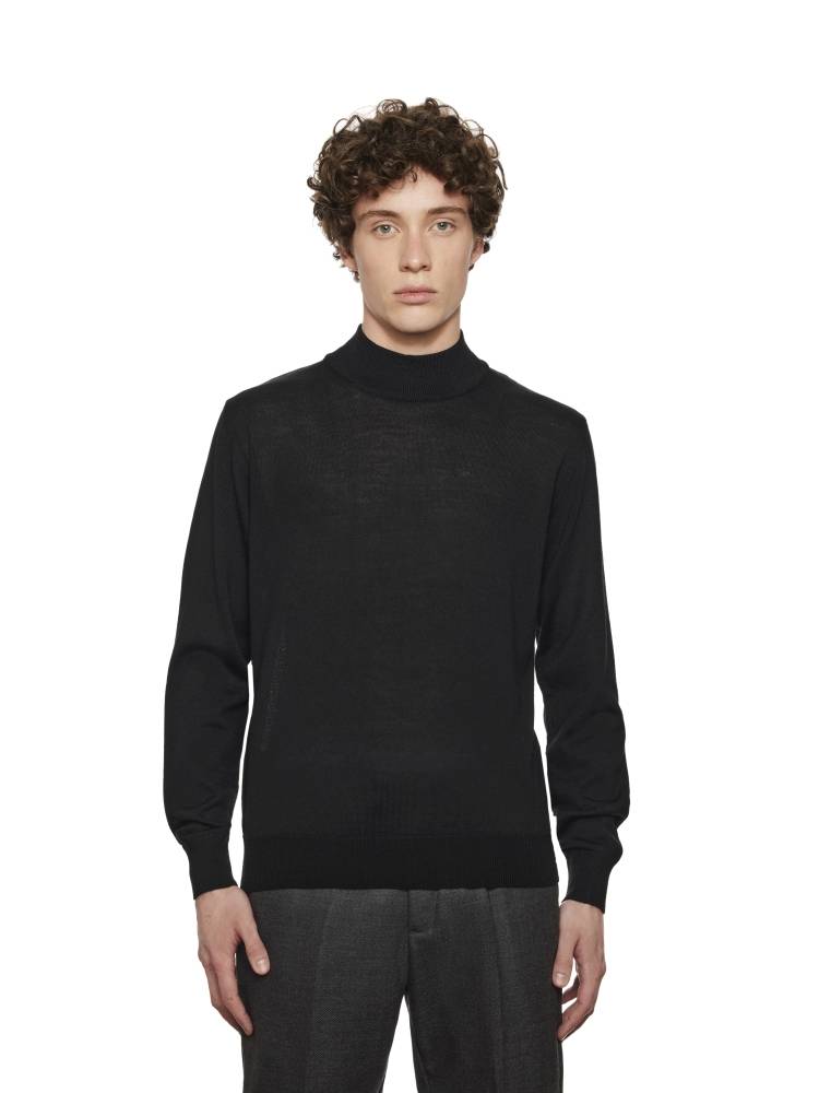 Montechiaro Lupetto montechiaro in misto lana pettinata modern fit