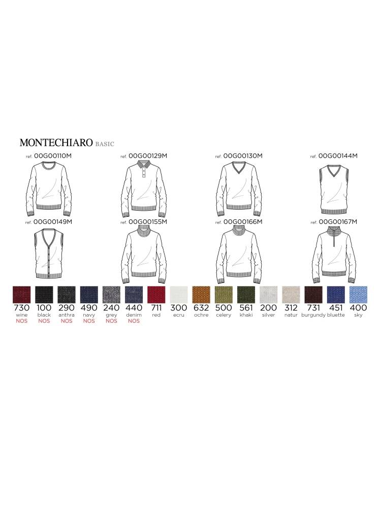 Montechiaro Lupetto montechiaro in misto lana pettinata modern fit I Più Venduti