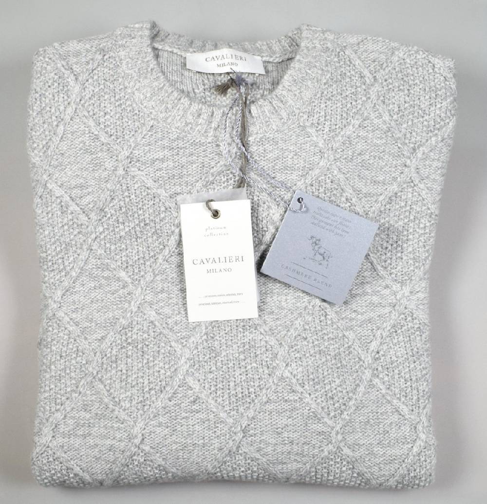 Cavalieri Milano Girocollo cavalieri milano intarsio misto cashmere