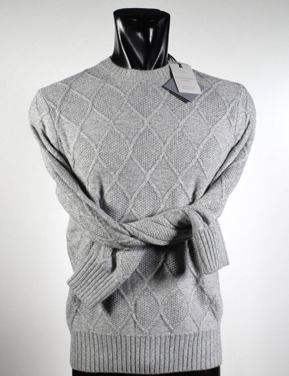 Cavalieri Milano Girocollo cavalieri milano intarsio misto cashmere Moda