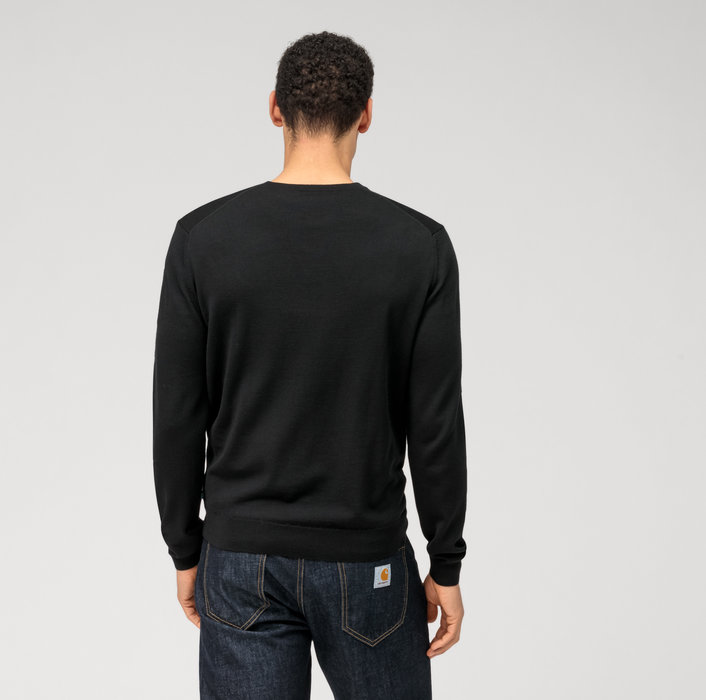 Olymp Pullover scollo a v nero olymp regular fit Pezzi Unici