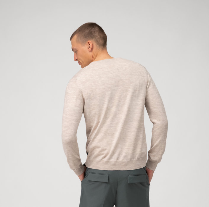 Olymp Pullover scollo a v beige olymp regular fit Negozi Online