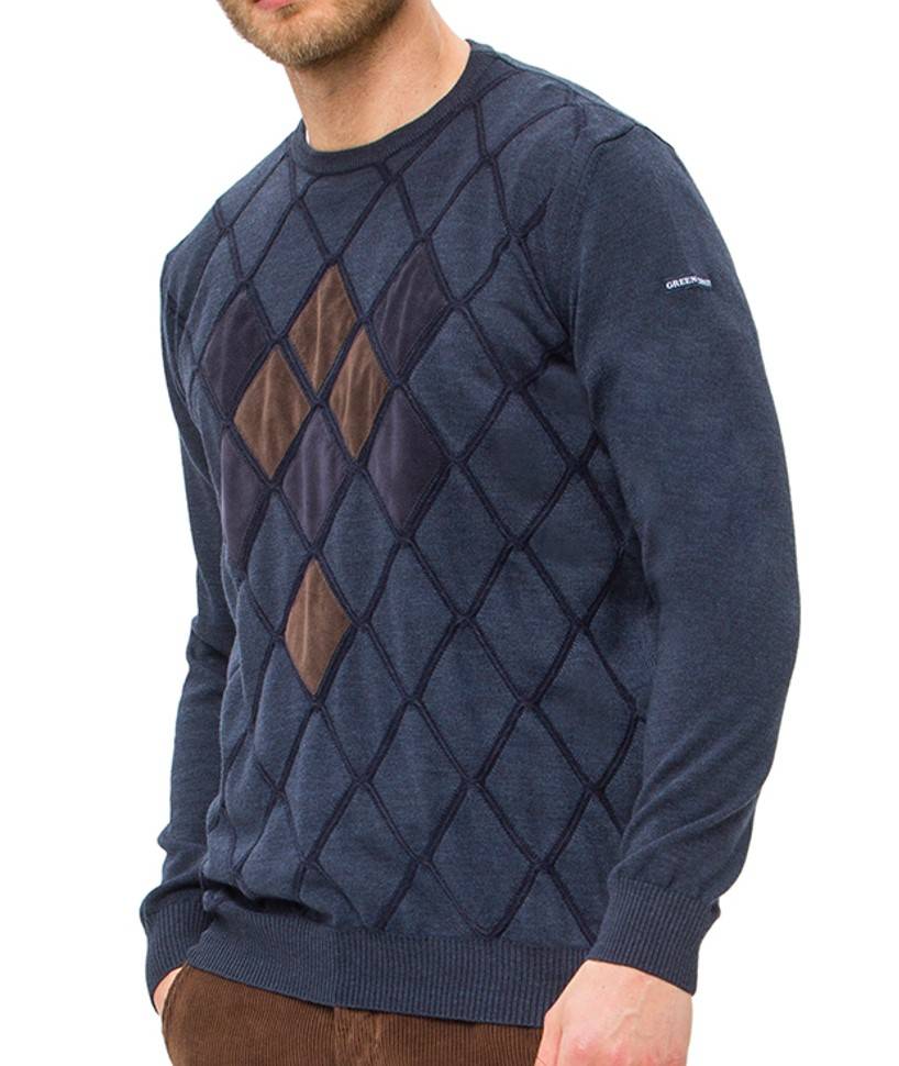 Green Coast Maglia blu girocollo green coast lana merinos zegna baruffa Shopping Online