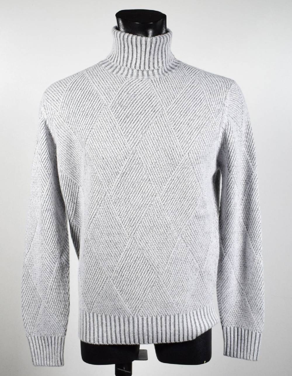 Cavalieri Milano Dolcevita intarsio vanisè cavalieri lana cashmere