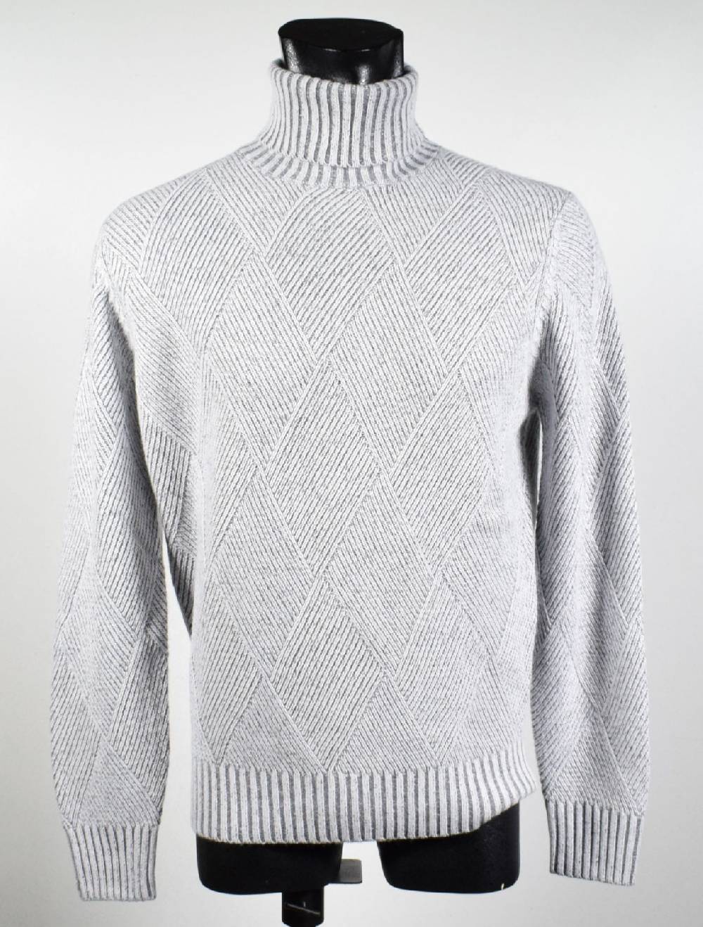 Cavalieri Milano Dolcevita intarsio vanisè cavalieri lana cashmere Convenienza