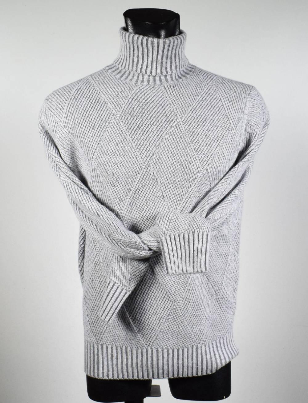Cavalieri Milano Dolcevita intarsio vanisè cavalieri lana cashmere Convenienza