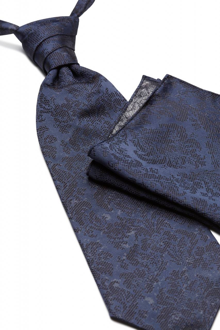 Digel Panciotto gilet blu completo di cravatta e pochette digel cerimonia Outlet