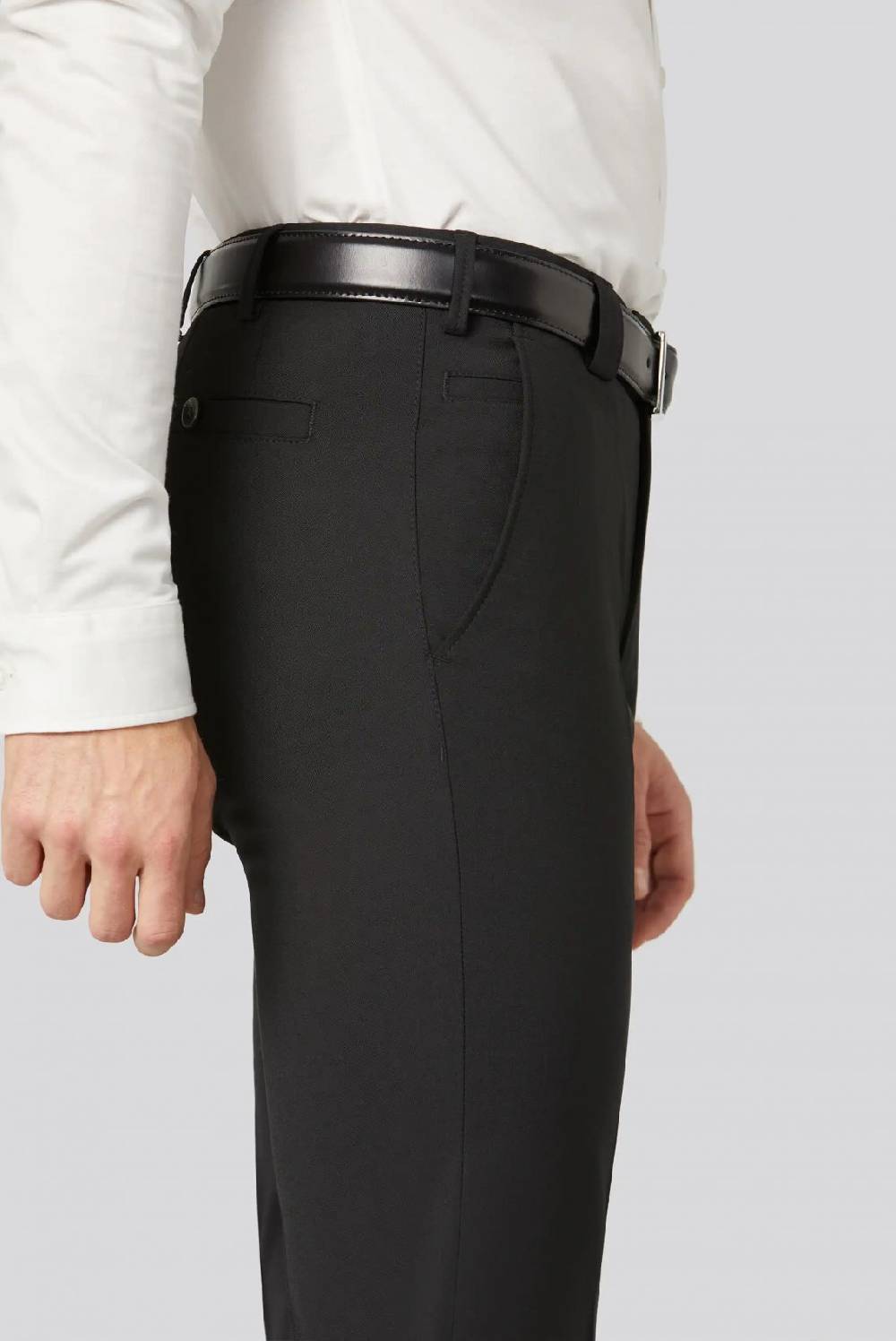Meyer Pantalone meyer nero regular tropical comfort fit In Saldo