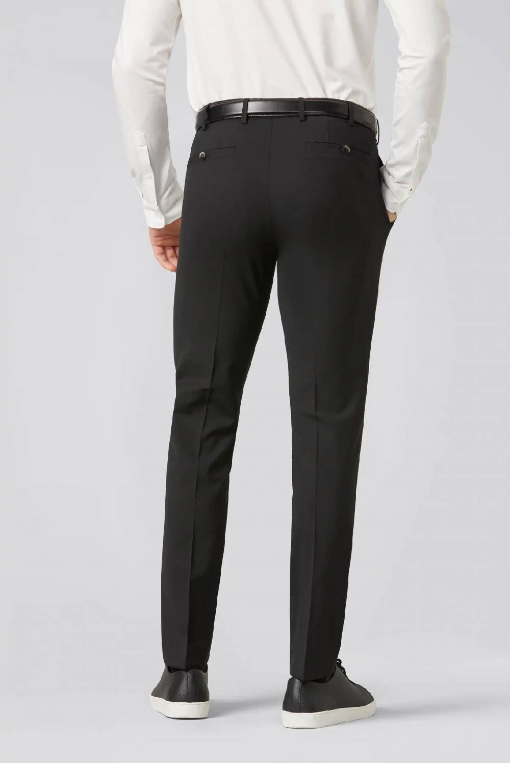 Meyer Pantalone meyer nero regular tropical comfort fit In Saldo