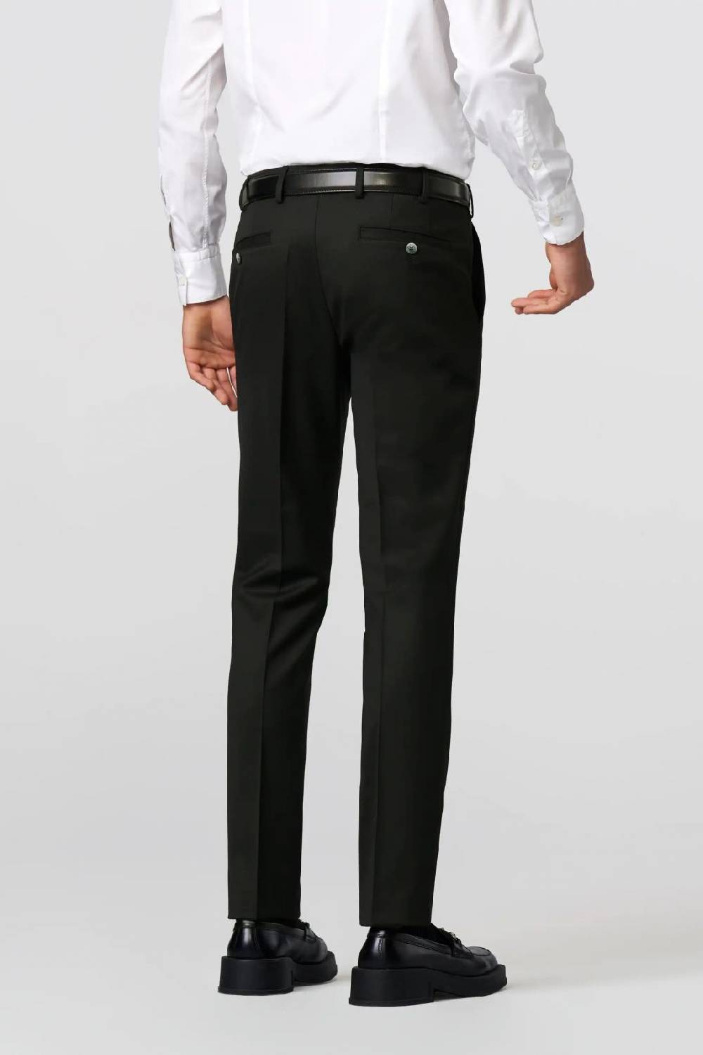 Meyer Pantalone meyer nero in premium soft twill comfort fit Nuova