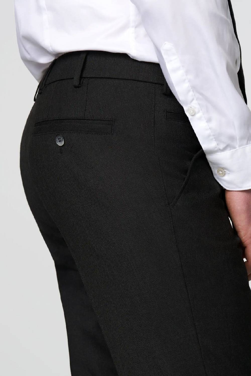 Meyer Pantalone meyer grigio antracite in premium soft twill comfort fit 2025