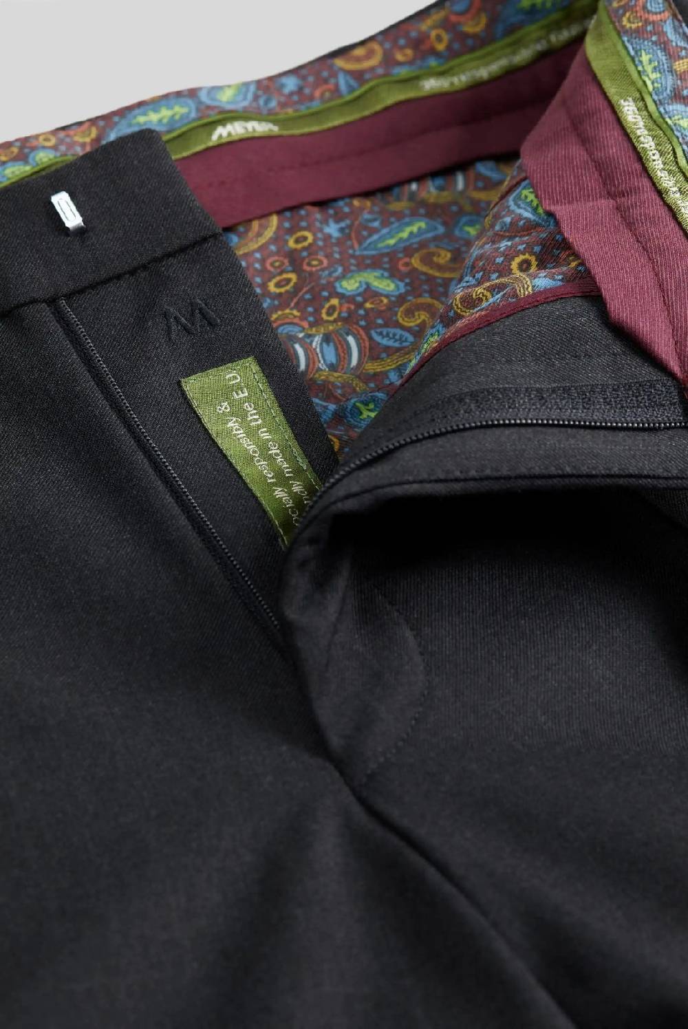 Meyer Pantalone meyer grigio antracite in premium soft twill comfort fit 2025