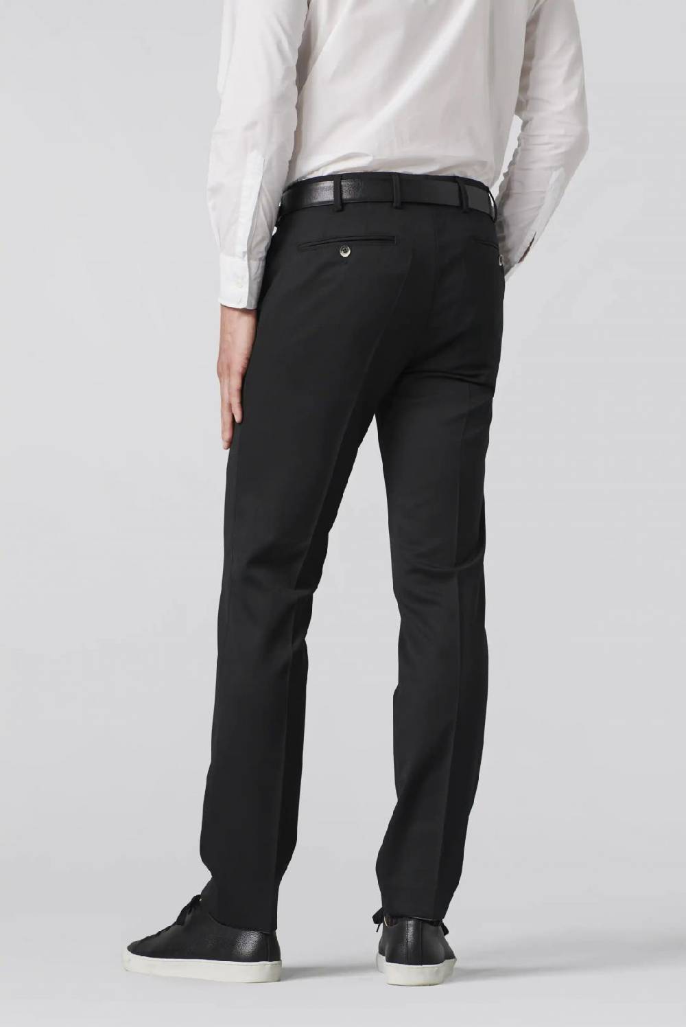 Meyer Pantalone meyer nero in twill teflon stretch 2025