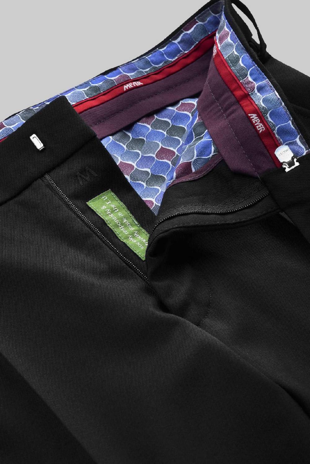 Meyer Pantalone meyer nero in twill teflon stretch 2025