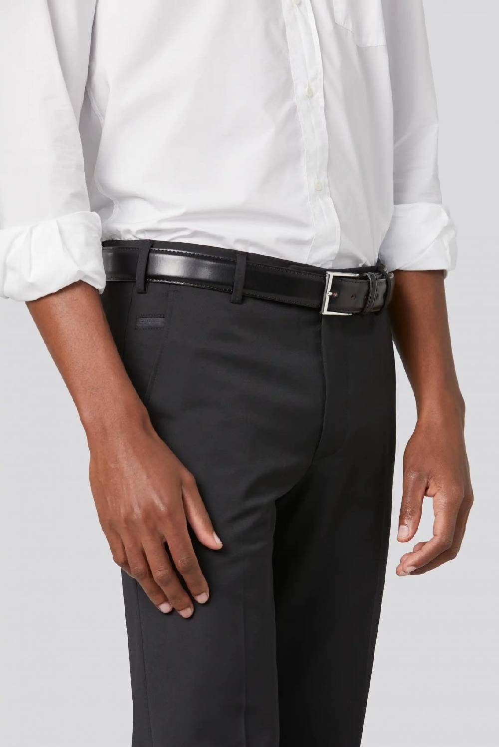 Meyer Pantalone nero meyer travel twill modern fit Nuovo