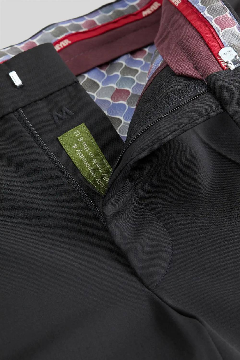 Meyer Pantalone nero meyer travel twill modern fit Nuovo