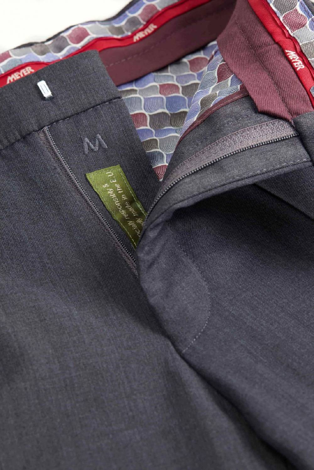 Meyer Pantalone grigio medio meyer travel twill modern fit Qualità