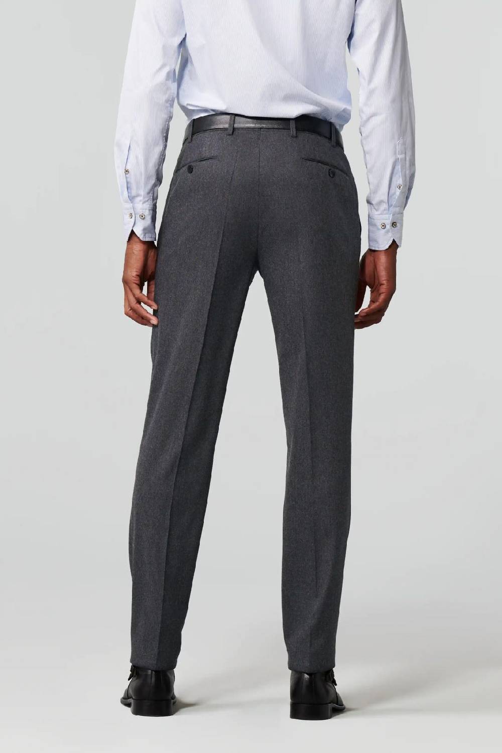 Meyer Pantalone grigio medio meyer in flanella naturalmente caldo antipiega Spedizione Gratuita