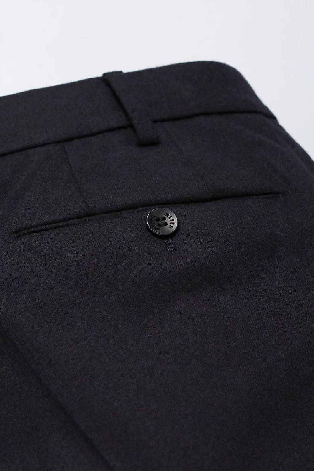 Meyer Pantalone blu meyer in flanella naturalmente caldo antipiega Pezzi Unici