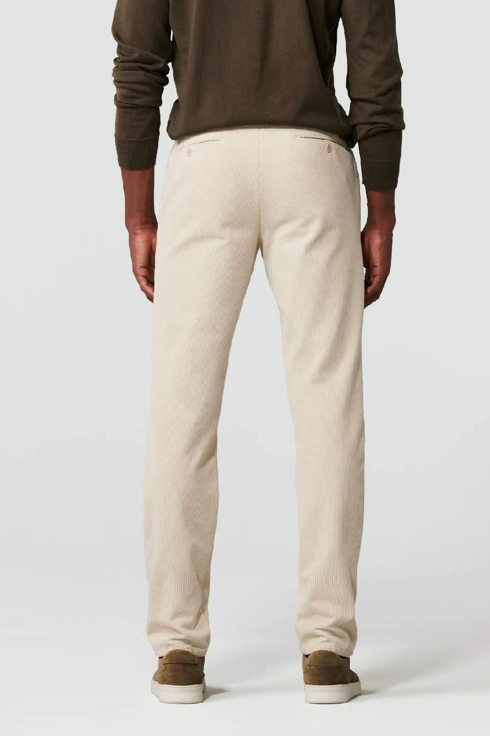 Meyer Pantalone avorio meyer in velluto a coste luxury modern fit Qualità Garantita
